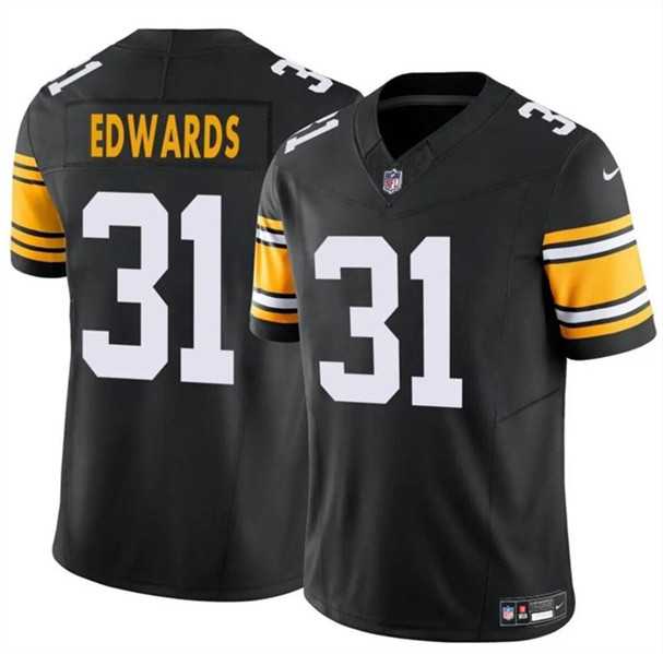Men & Women & Youth Pittsburgh Steelers #31 Daijun Edwards Black 2024 F.U.S.E. Alternate Vapor Untouchable Limited Football Stitched Jersey->new york jets->NFL Jersey